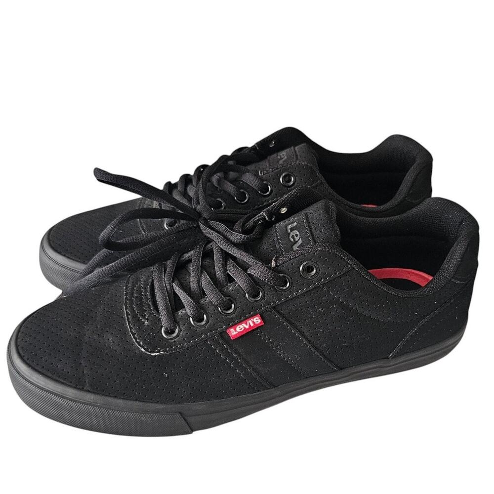 Levis Comfort Black Sneakers Athletic Shoes, Mens, Size 9